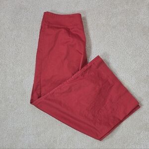 Alex Marie Burnt Orange Palazzo Cropped Wide Leg Pants